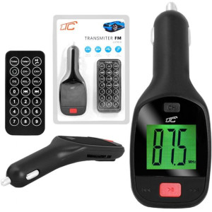 Transmiter Samochodowy Fm Sd Usb Mp3 Wma + Pilot