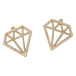 K098 Kolczyki diamenty