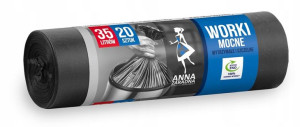 Worki na śmieci MOCNE 35L 20szt Anna Zaradna