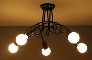 Nowoczesna lampa żyrandol 5 ramion