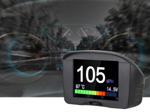 Autool x50plus Wyświetlacz HEAD-UP HUD OBD2 LCD temp. wody