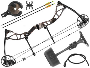 Łuk bloczkowy dla dorosłych Poe Lang Ek Exterminator 15-70 lb 30" czarny ze