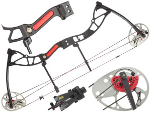 Łuk bloczkowy dla dorosłych Ek Exterminator 15-70 lb 30" czarny