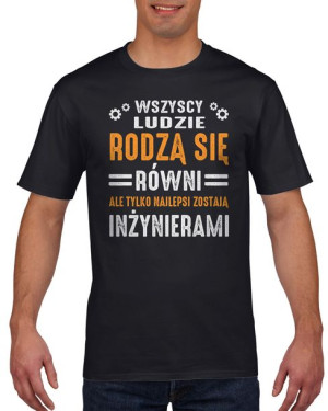 Koszulka męska Dla inżyniera M Czarny