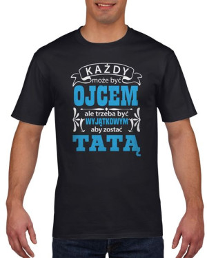 Koszulka męska Wyjątkowy tata M Czarny
