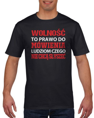 Koszulka męska Co to jest wolność S Czarny