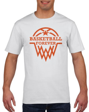 Koszulka męska Basketball forever Koszykówka XL Biały