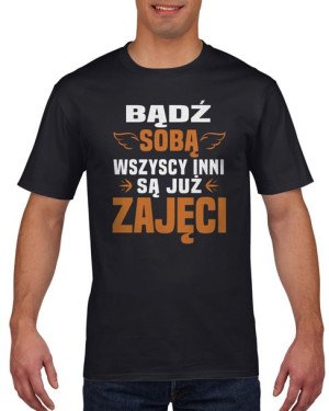 Koszulka męska Bądź sobą XXL Czarny