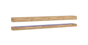 Szafka Rtv Nowoczesna Fly 280 Dąb Wotan Led