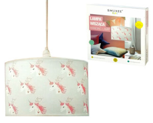 Lampa Sufitowa Wisząca Dziecięca Abażur JEDNOROŻEC