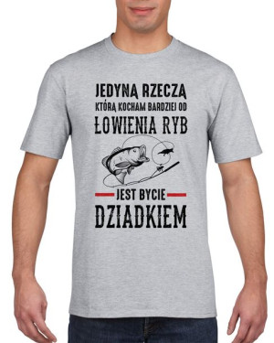 Koszulka męska Dla dziadka L Szary
