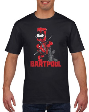 Koszulka męska Bartpool L Czarny
