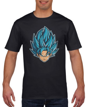 Koszulka męska Dragon Ball Super Saiyan Blue M Czarny