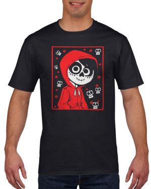 Koszulka męska Meksyk Miguel Dia de Muertos L Czarny