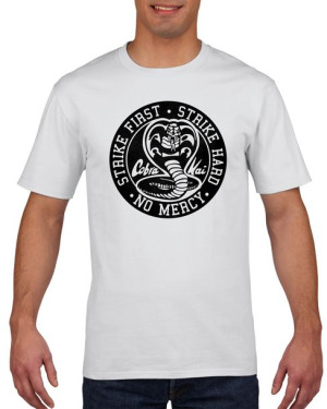Koszulka męska Cobra Kai Karate Kid Serial XL Biały