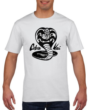 Koszulka męska Cobra Kai Karate Kid Serial M Biały