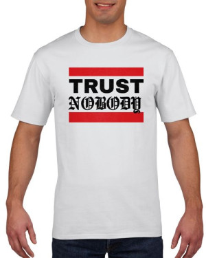 Koszulka męska Trust nobody S Biały