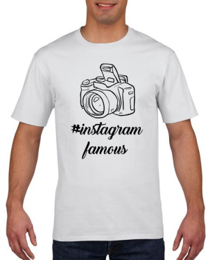 Koszulka męska Instagram famous M Biały
