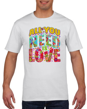 Koszulka męska All you need is love XL Biały