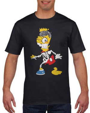 Koszulka męska Zombie Bart Mickey XL Czarny