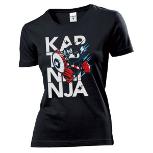 Koszulka damska Kapitain Ninja L Czarny