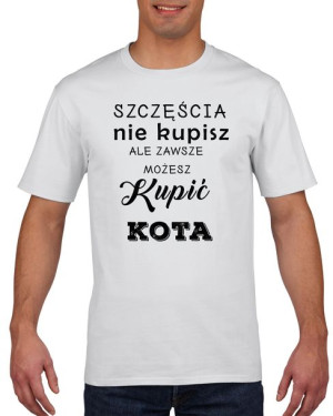 Koszulka męska Szczęścia nie kupisz M Biały