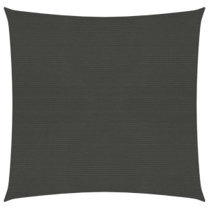 Żagiel przeciwsloneczny, 160 g/m², antracytowy, 5x5 m, HDPE
