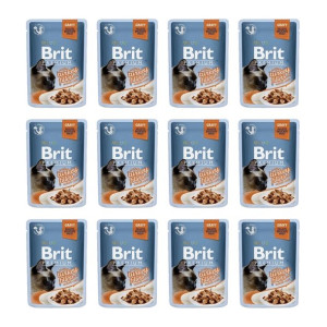 Pakiet Brit Premium Turkey Fillets Indyk 12 x 85 g