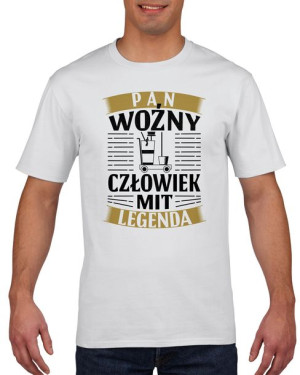 Koszulka męska Woźny Człowiek Mit Legenda XL Biały