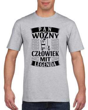 Koszulka męska Woźny Człowiek Mit Legenda XL Szary