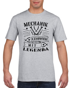 Koszulka męska Mechanik Człowiek Mit Legenda S Szary