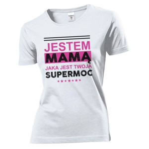 Koszulka damska Supermama M Biały