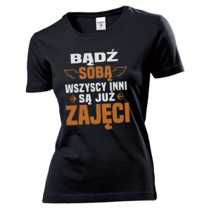 Koszulka damska Bądź sobą XXL Czarny