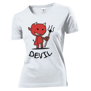 Koszulka damska Devil Diabełek XXL Biały