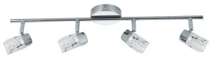 Lampa sufitowa ścienna listwa chrom 4x40W G9 Szafir Candellux 94-28556