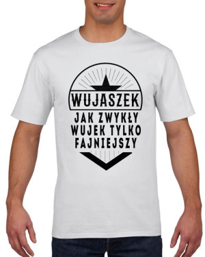 Koszulka męska Taki fajniejszy wujek XL Biały