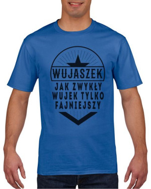 Koszulka męska Taki fajniejszy wujek S Niebieski