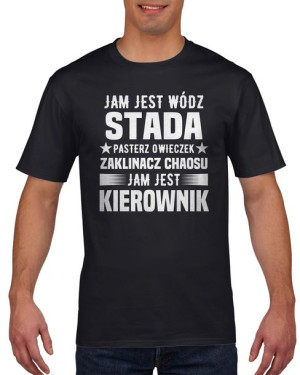 Koszulka męska Jam jest Kierownik XXL Czarny