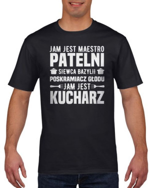Koszulka męska Jam jest Kucharz M Czarny