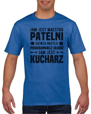 Koszulka męska Jam jest Kucharz M Niebieski