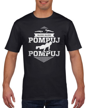 Koszulka męska Dajesz pompuj S Czarny