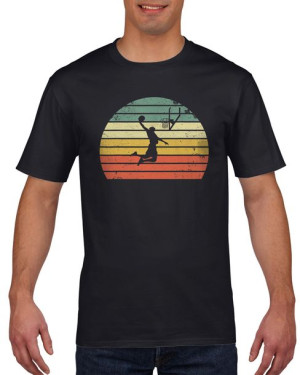 Koszulka męska Slam dunk koszykówka vintage M Czarny