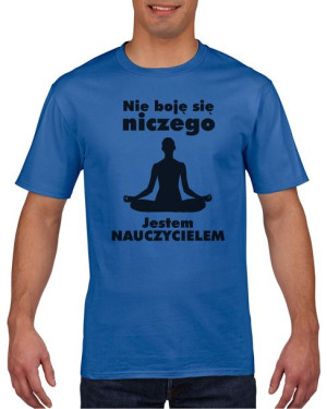 Koszulka męska Jestem nauczycielem XXL Niebieski
