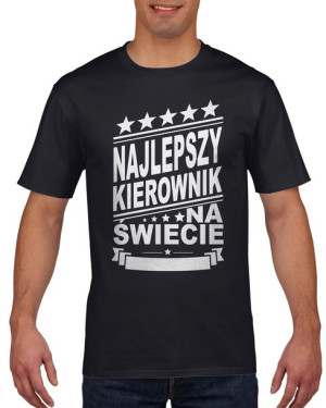 Koszulka męska Najlepszy kierownik na świecie S Czarny