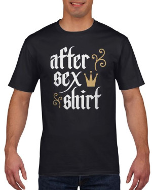 Koszulka męska After sex shirt S Czarny