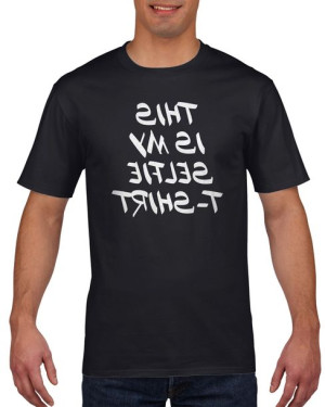 Koszulka męska Selfie T-shirt XXL Czarny