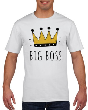 Koszulka męska Big boss S Biały