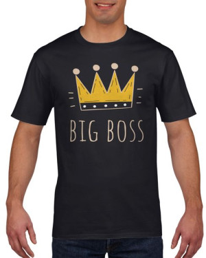 Koszulka męska Big boss L Czarny