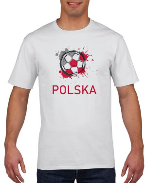 Koszulka męska Polska Dla Kibica L Biały