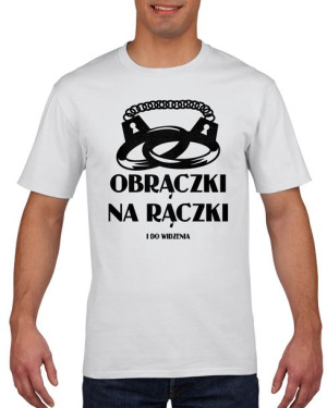 Koszulka męska Obrączki na rączki XXL Biały